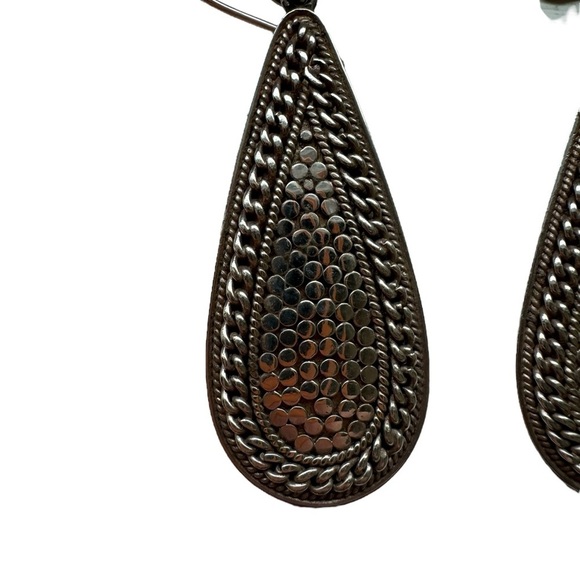 Anna Beck Sterling Silver Teardrop Dot Earrings - Picture 3 of 6